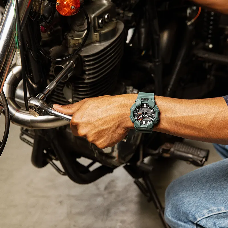 G-Shock Dual-time 10 Years Battery Dark Teal Men's Watch- GA-010-2A